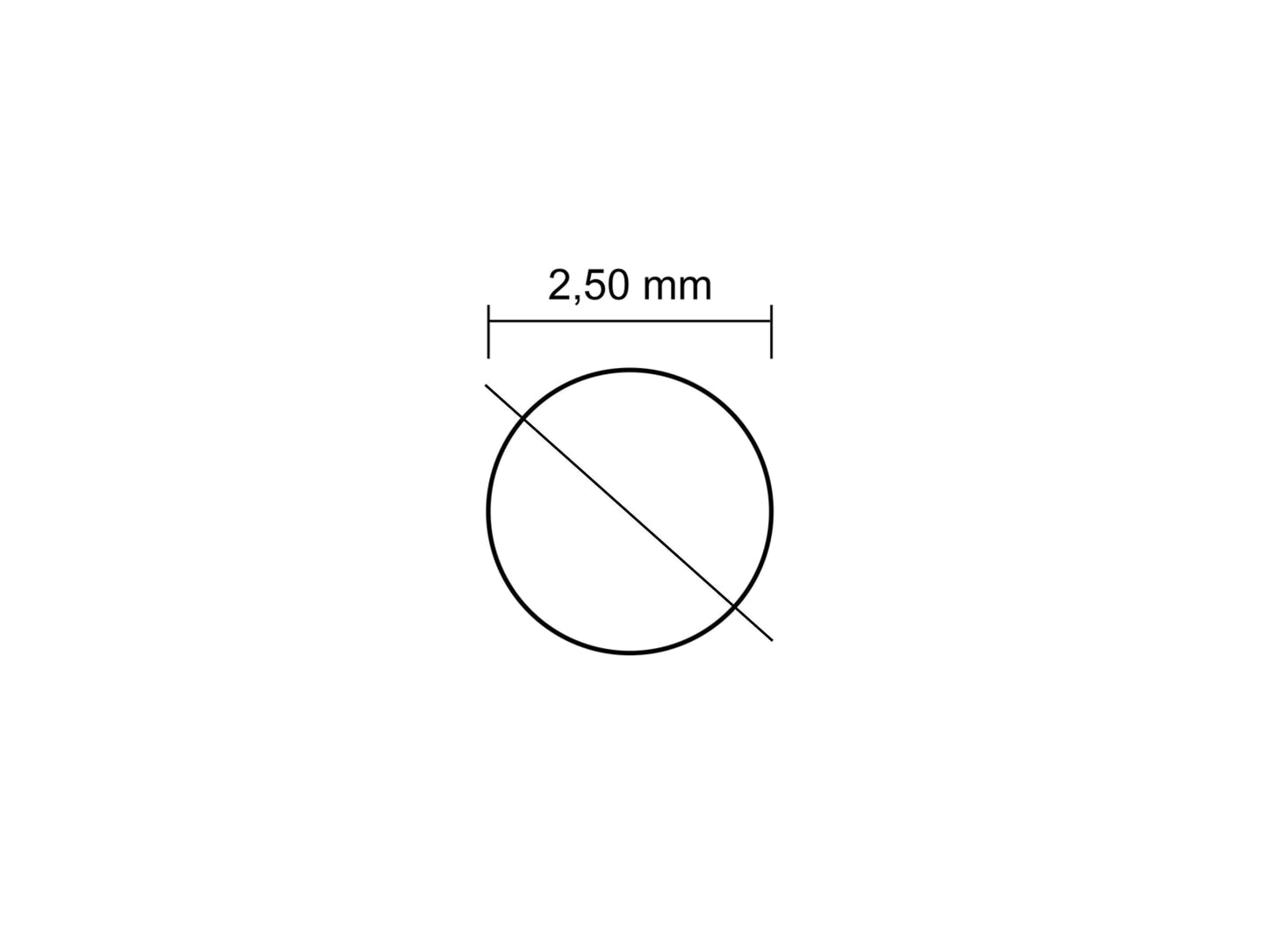 Peddigrohr rund 2,5 mm - Bund 0,5 kg