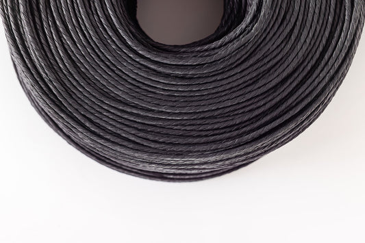 Dänische Papierschnur schwarz, 3,25 mm, Meterware